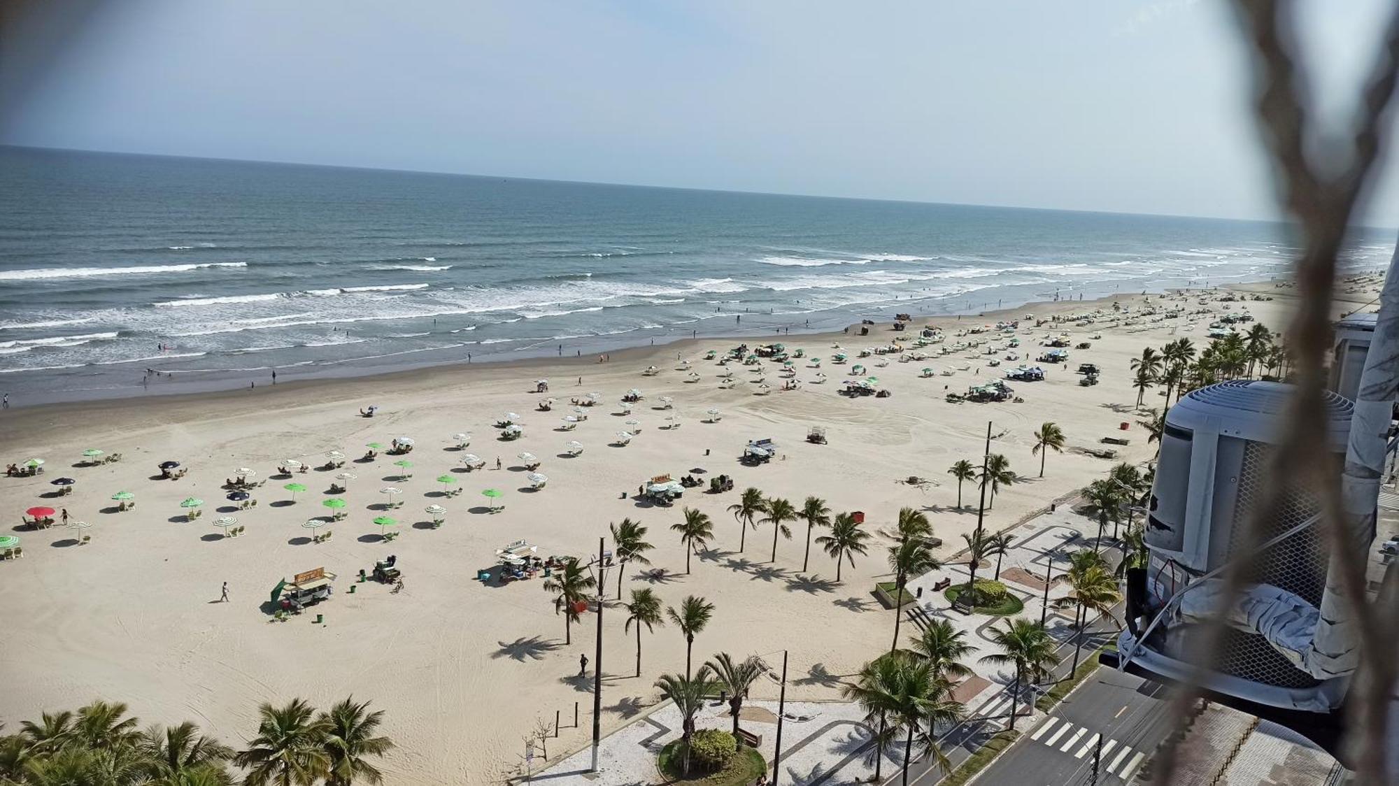 Apartamento De Frente E Com Vista Para O Mar Praia Grande  Buitenkant foto