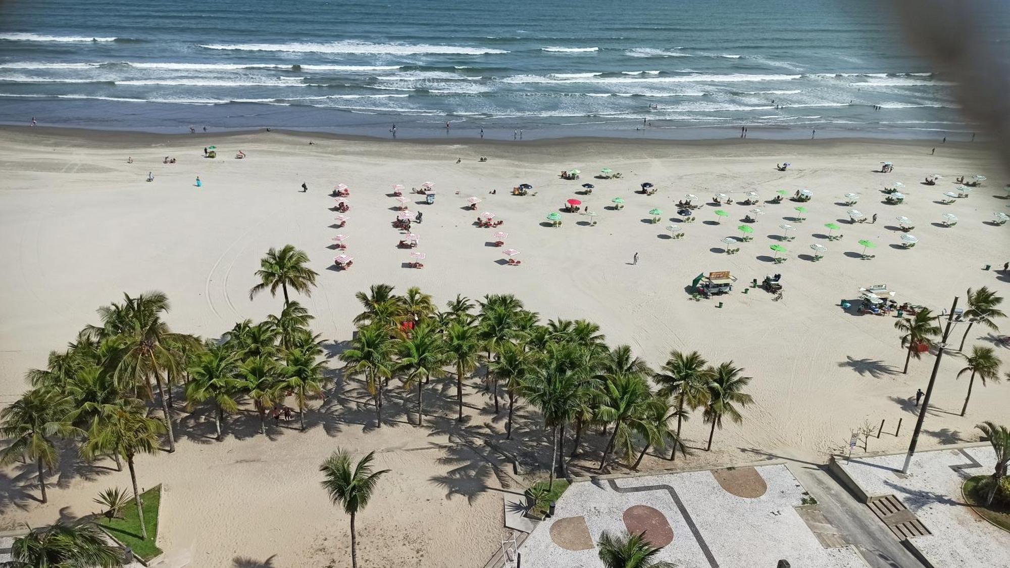 Apartamento De Frente E Com Vista Para O Mar Praia Grande  Buitenkant foto